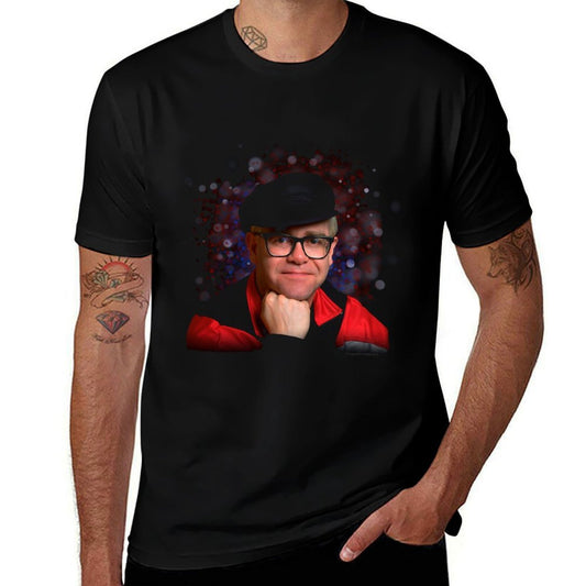TV Times Elton John Smile  Polyester Blend T-Shirt
