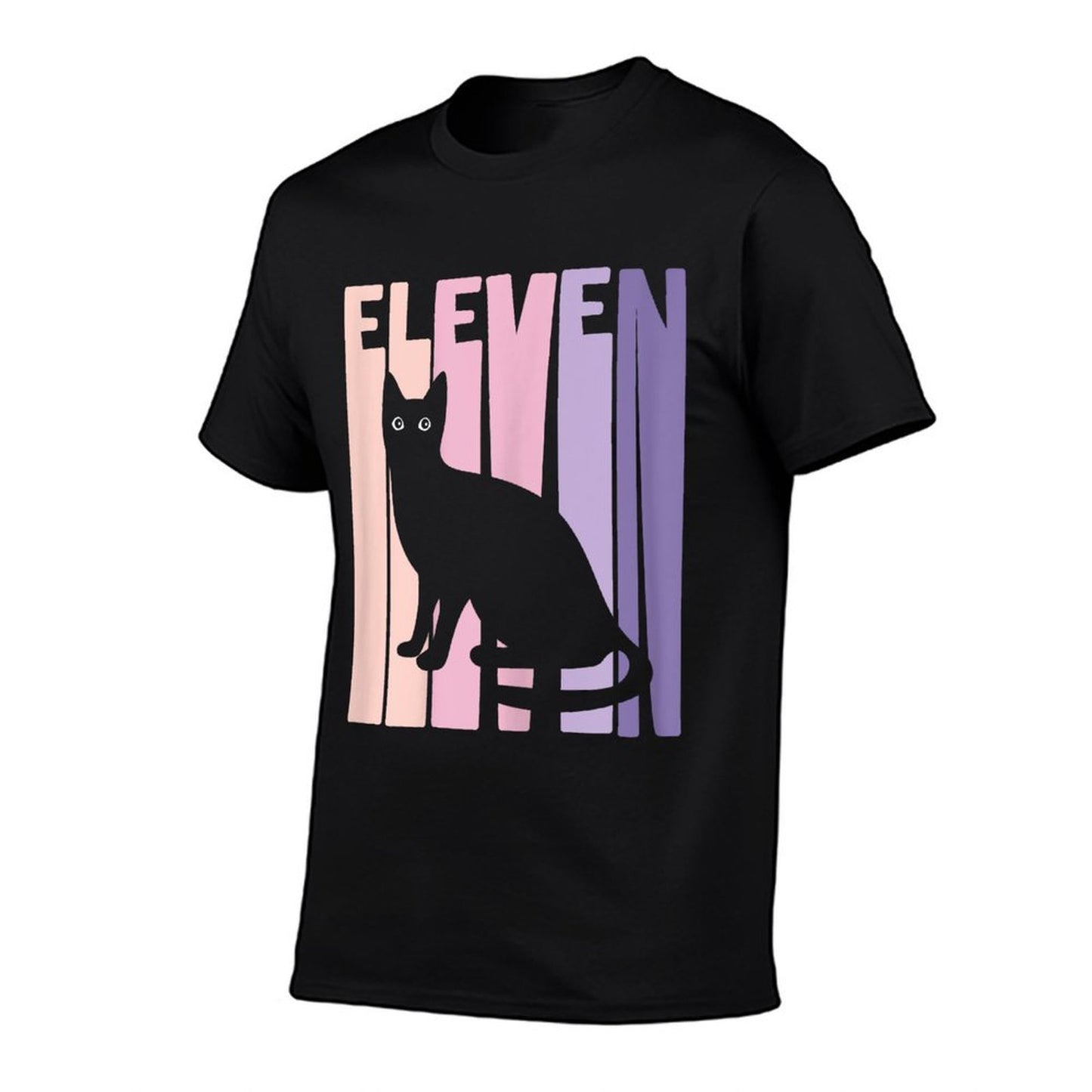 11th Birthday Gift Cute Cat Fan 11 Years Old for Girls Comfortable T-Shirt