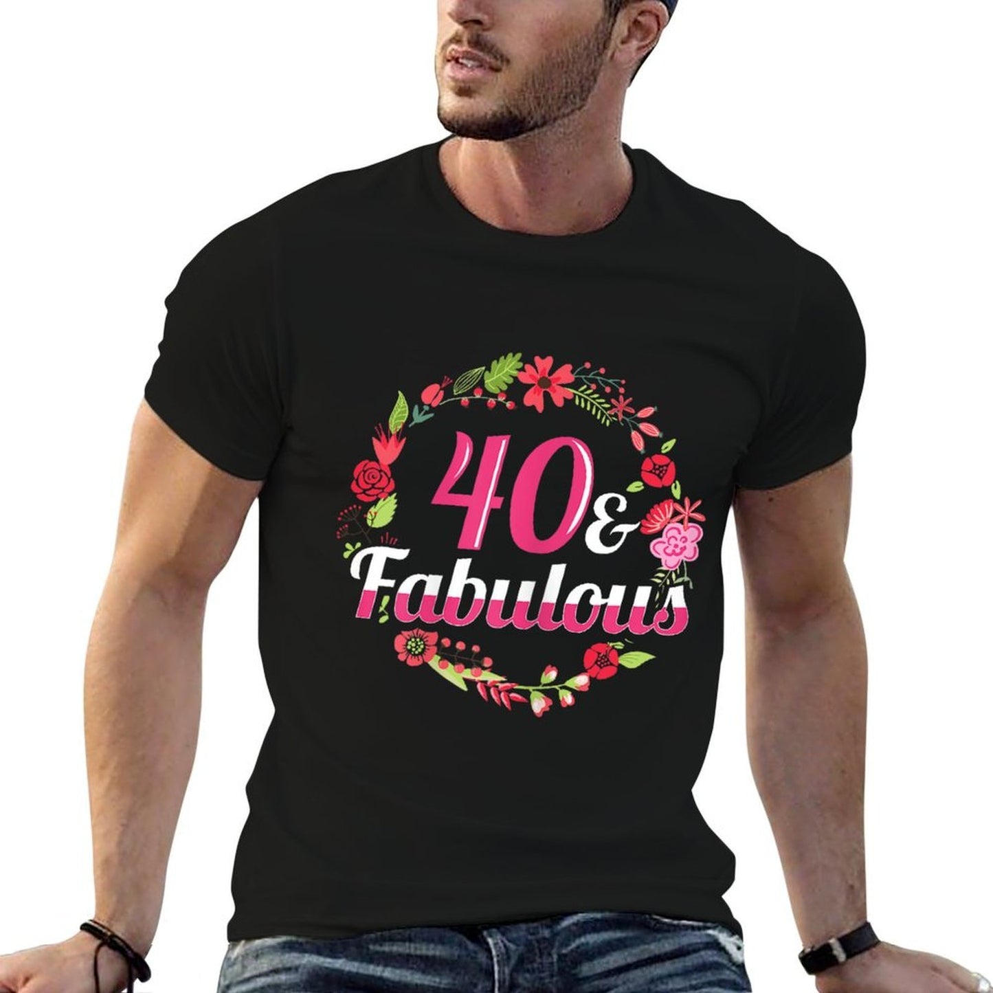 Womens 40th Birthday Shirt - 40 And Fabulous T-shirt  Affordable Price T-Shirt