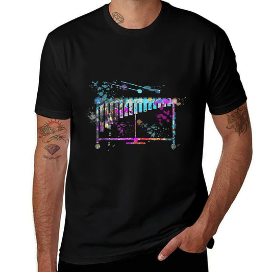 Vibraphone Instrument Silhouette Vibraphones Comfortable T-Shirt