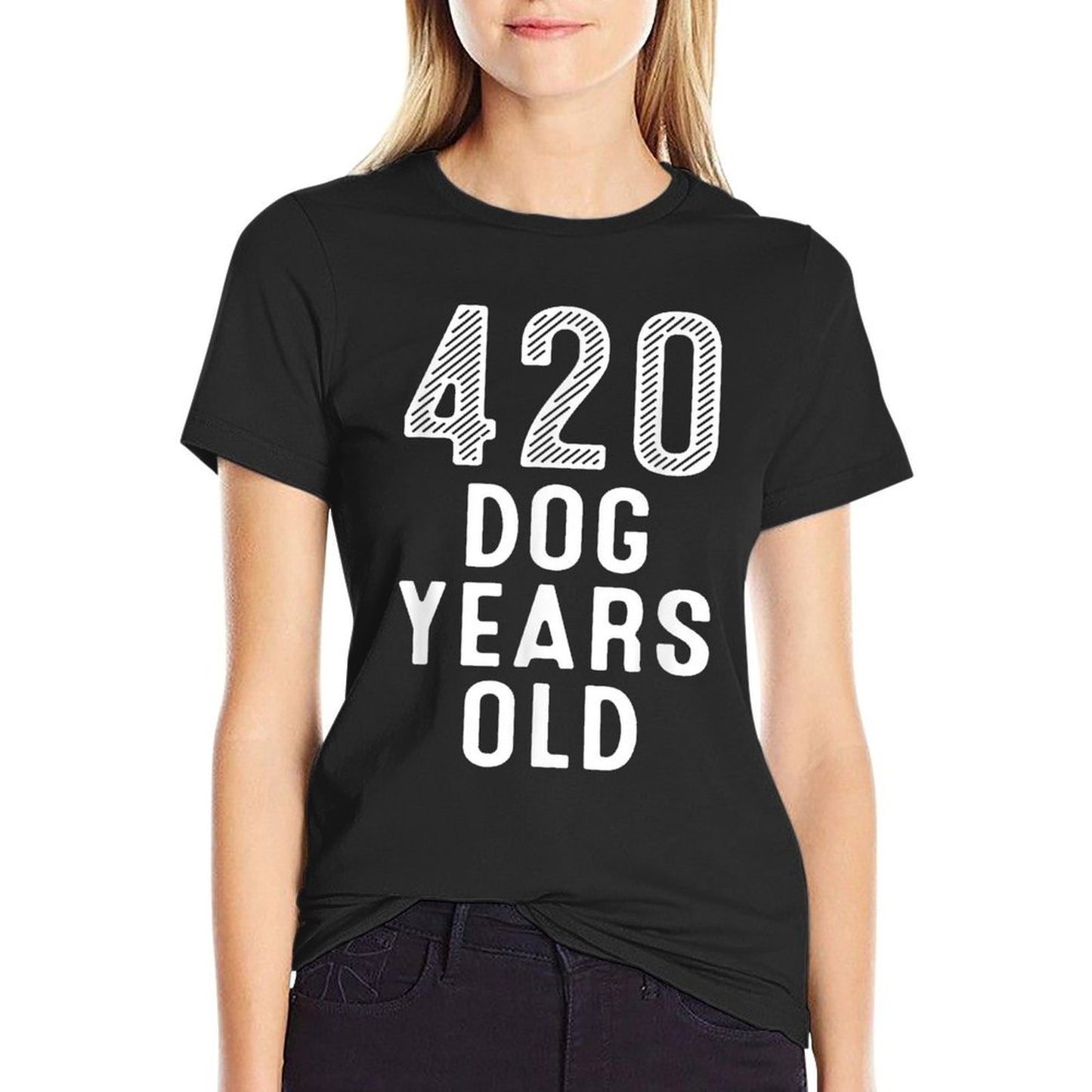 420 Dog Years Old 60th Birthday  High-quality Stitching T-Shirt