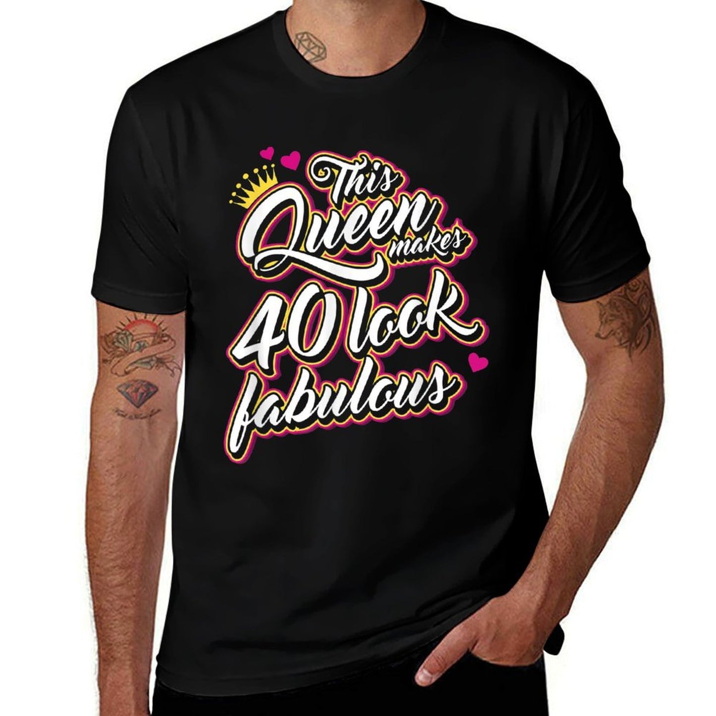 40th Birthday This Queen Makes 40 Look Fabulous  Moisture-wicking T-Shirt