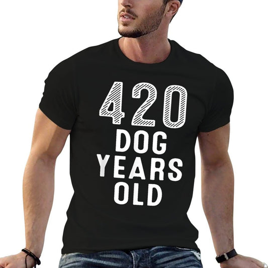 420 Dog Years Old 60th Birthday  High-quality Stitching T-Shirt