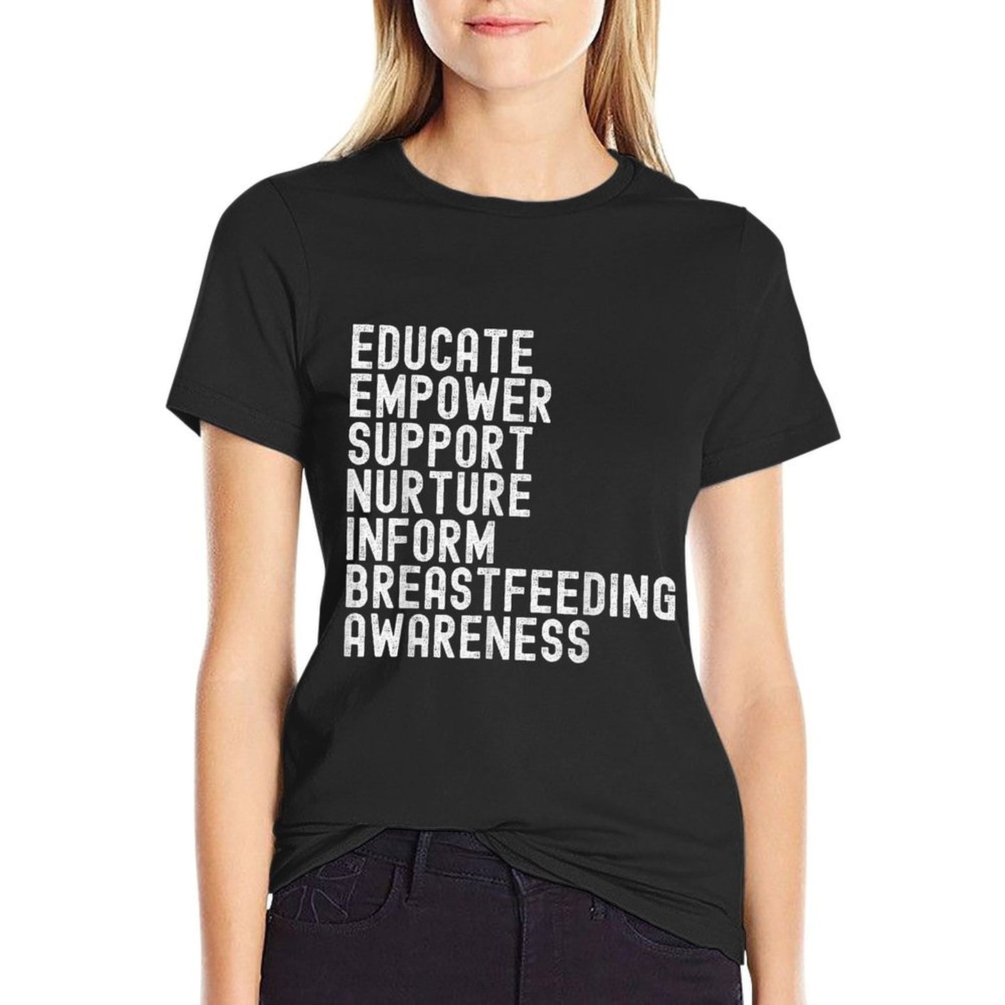 World Breastfeeding Week Awareness Breast Milk Lactation Mom  Classic T-Shirt