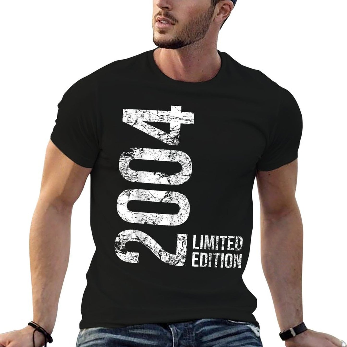 21st Birthday 21 Years Old Man Woman Vintage 2004  Trendy Pattern T-Shirt