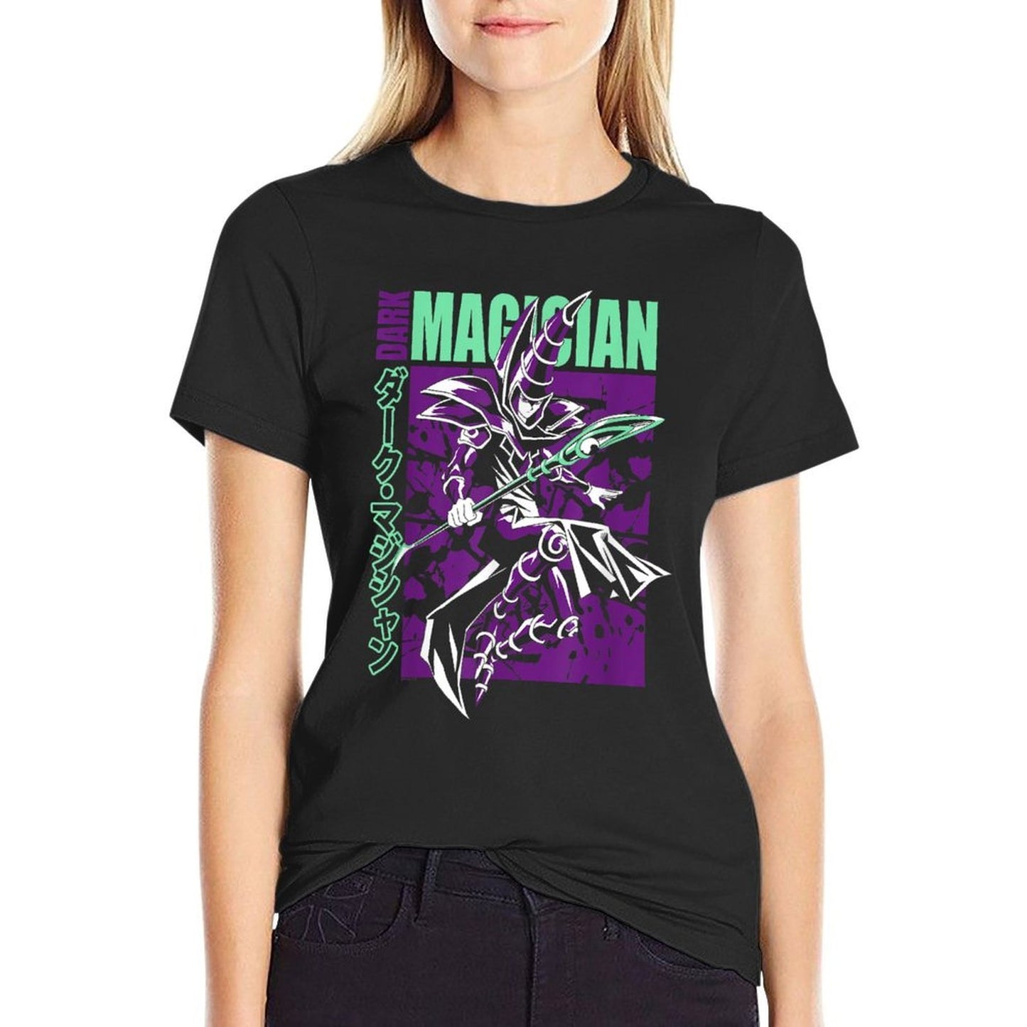 Yu-Gi-Oh! Duel Monsters Dark Magician Fight Pose Anime  Breathable T-Shirt
