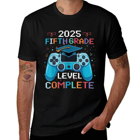 5th Grade Level Complete Video Gamer Boy Graduation  Affordable Price T-Shirt