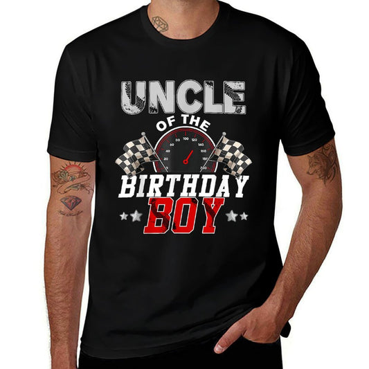 Uncle Of The Birthday Boy Race Car Racing Car Driver  Vintage-inspired T-Shirt