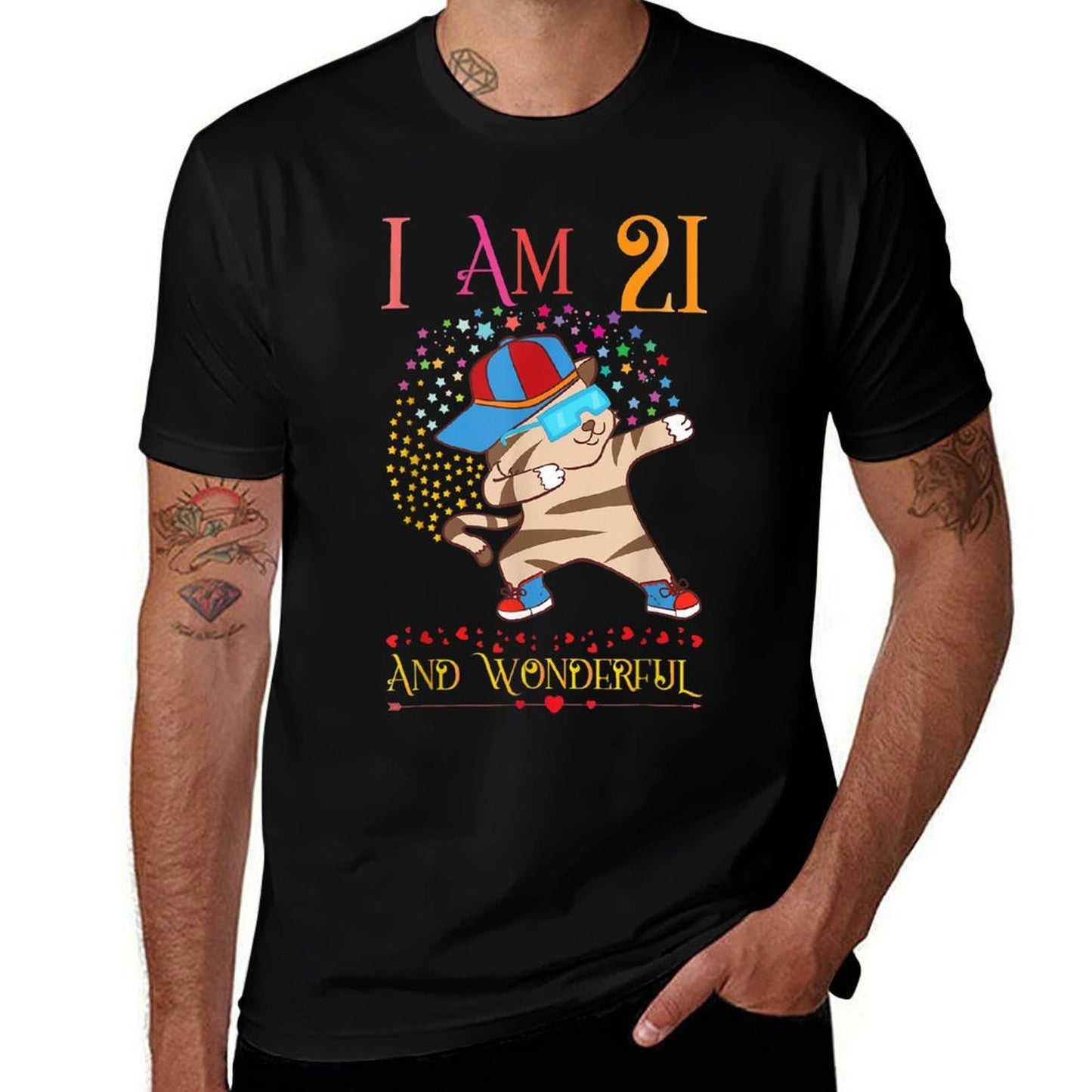 21st Birthday 21 Years Old Gifts for Him Her 21st Birthday  Polyester Blend T-Shirt