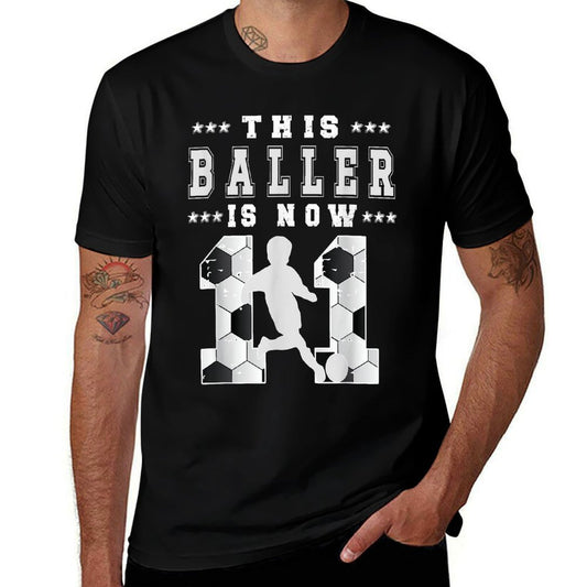 11th Birthday Soccer Boy Eleven Year Old Soccer Player  Soft T-Shirt