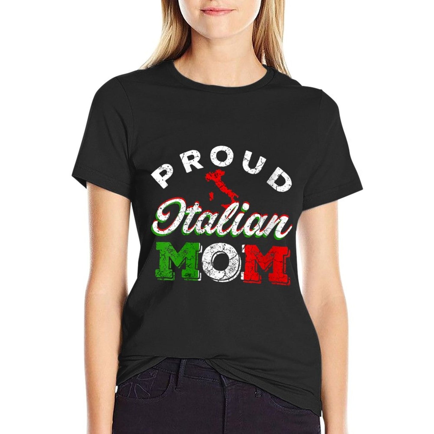 Womens Funny Italian Mom Italy Mom  Classic T-Shirt