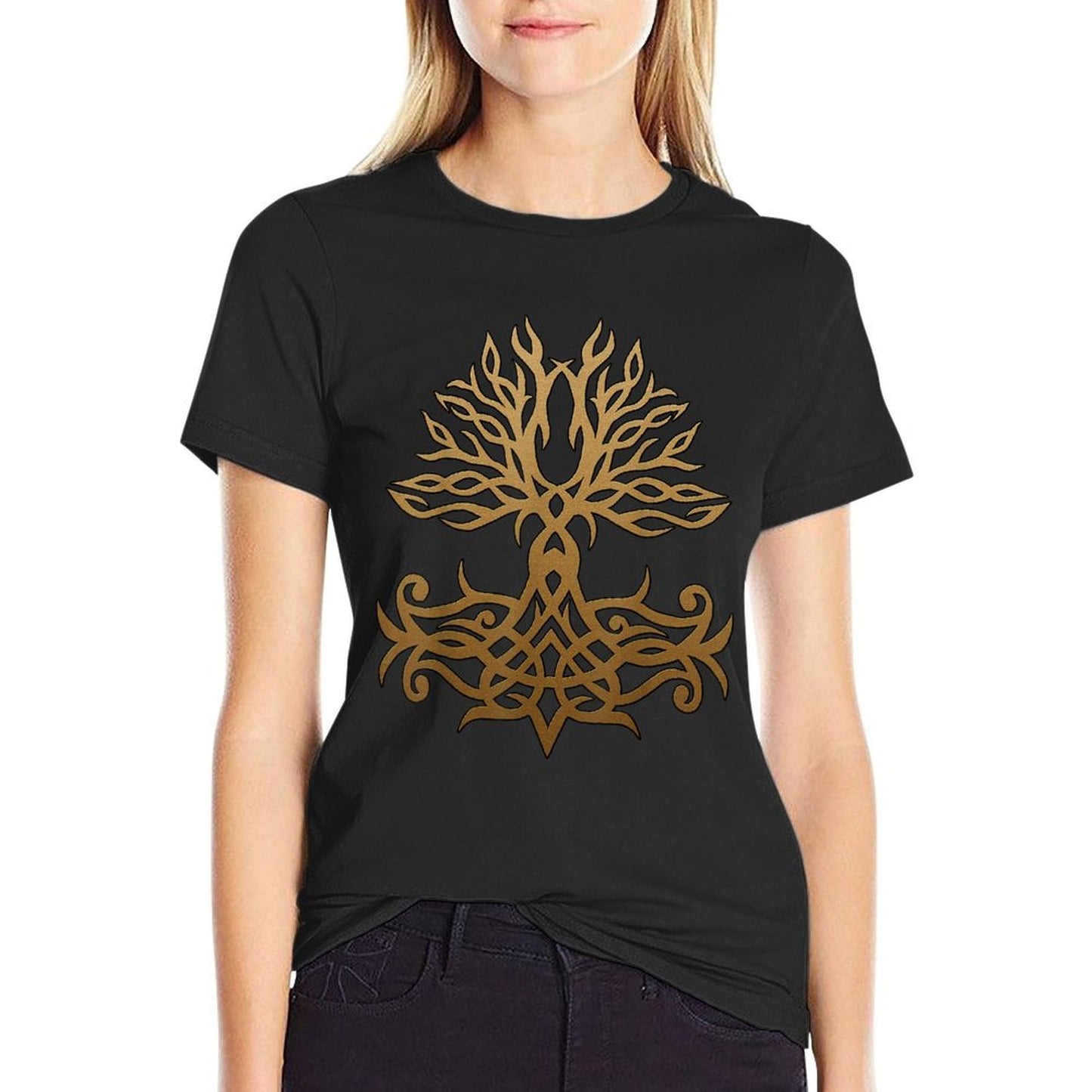 Yggdrasil Tree of Life Mandala Viking  Lightweight T-Shirt