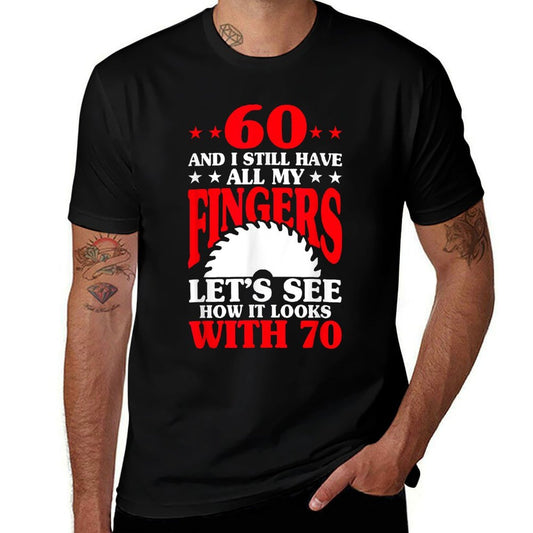 60th Birthday Carpenter - Funny 60th Birthday Woodworker  Vintage-inspired T-Shirt