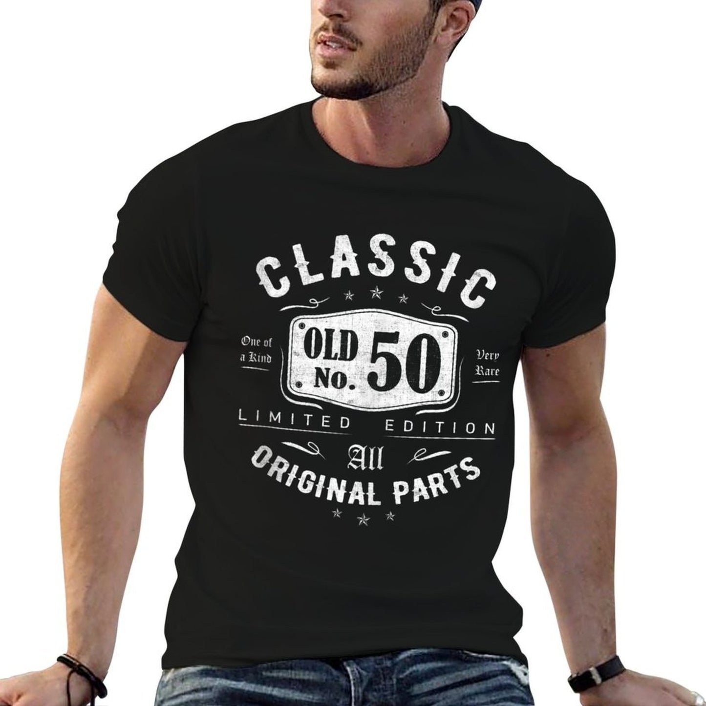 50th Birthday for Men Women 50 Year Old Vintage 1972  Trendy Pattern T-Shirt