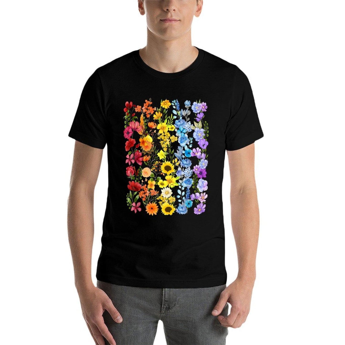 Wildflower LGBT Pride Month Flower Gay Queer Lesbian LGBTQ  Graphic-printed T-Shirt
