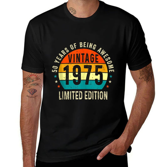 Vintage 1975 Limited Edition 50 Years Old 50th Birthday  Classic T-Shirt