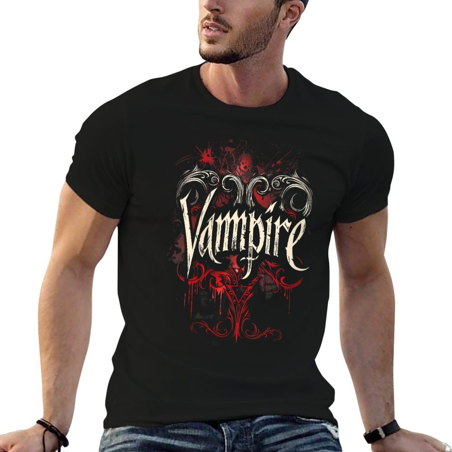 Womens Vampire Gothic Elegance And Dark Allure A Nocturnal Horror  Moisture-wicking T-Shirt