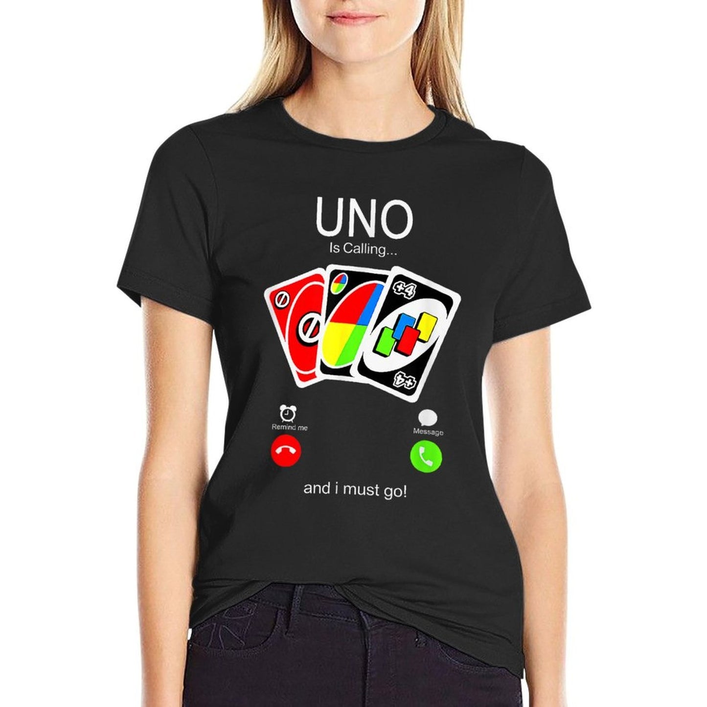 Uno Calls And I Must Be for Men, Women Children  Cotton T-Shirt