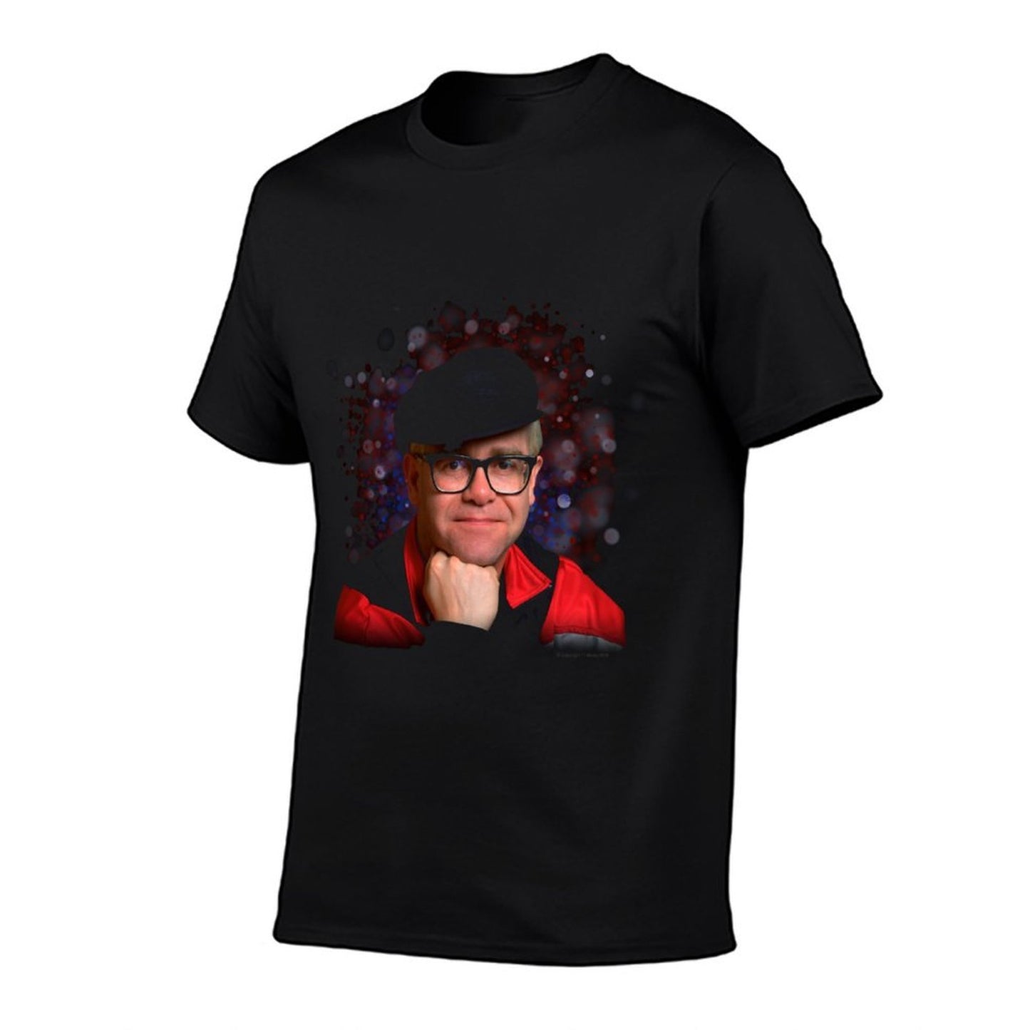 TV Times Elton John Smile  Polyester Blend T-Shirt