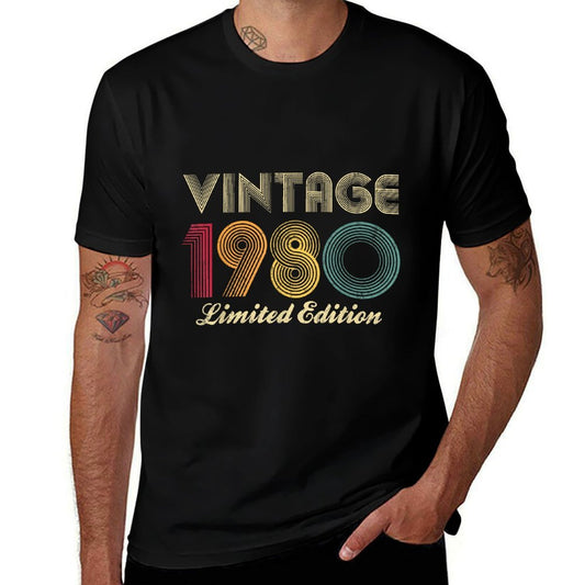 1980 45th Birthday Vintage Limited Edition Men Women  Wrinkle-resistant T-Shirt