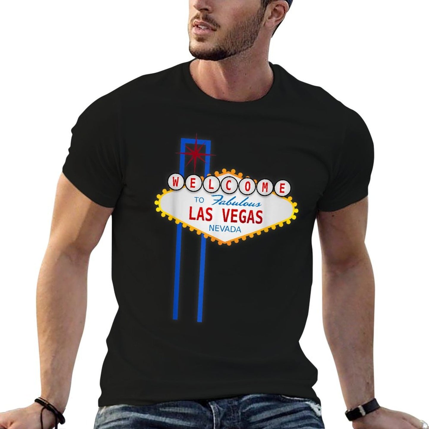 Welcome To Fabulous Las Vegas Sign Gift  Eco-friendly Material T-Shirt
