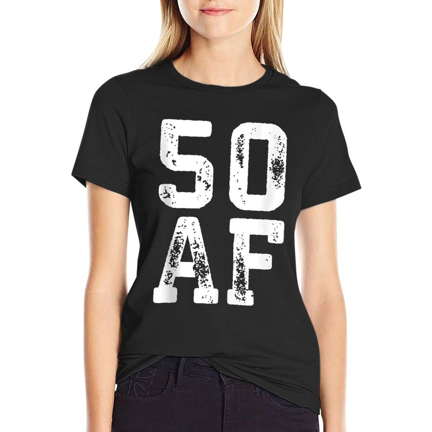 50 AF Men Women 50th Birthday  Slim-fit Cut T-Shirt