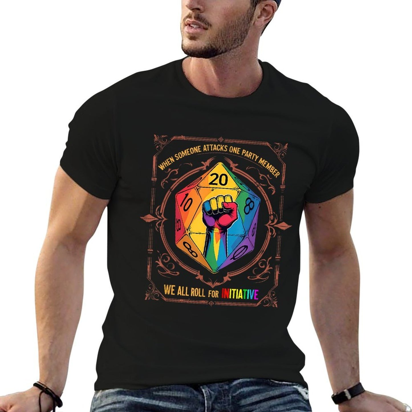 When Someone Attacks One Party Member LGBT  Graphic-printed T-Shirt