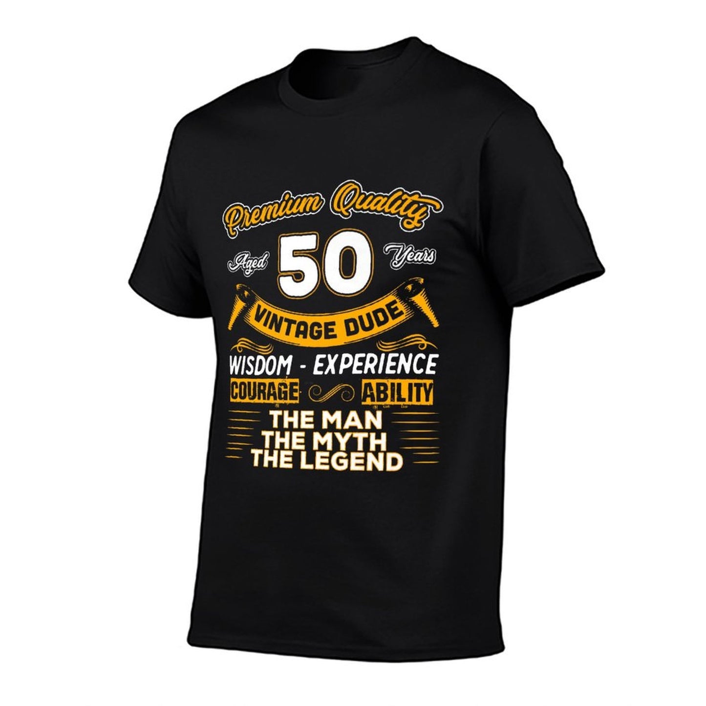 Vintage Dude The Man Myth Legend 50 Yrs 50th Birthday Premium  Polyester Blend T-Shirt