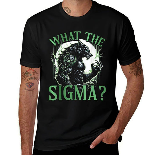 What The Sigma Wolf Male Werwolf Meme Men  Odor-resistant T-Shirt