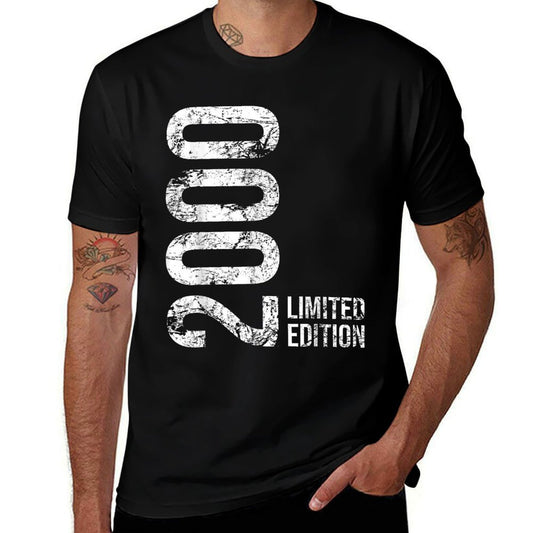 25th Birthday 25 Years Old Man Woman Vintage 2000  Versatile T-Shirt