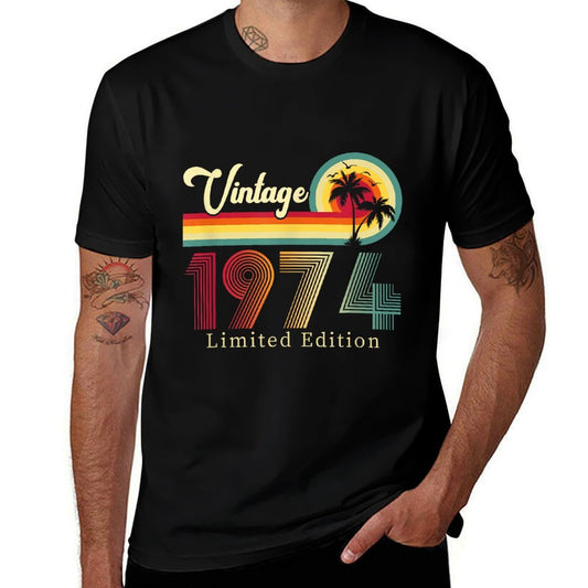 50 Years Old Gifts Vintage Born In 1974 Retro 50th Birthday Comfortable T-Shirt