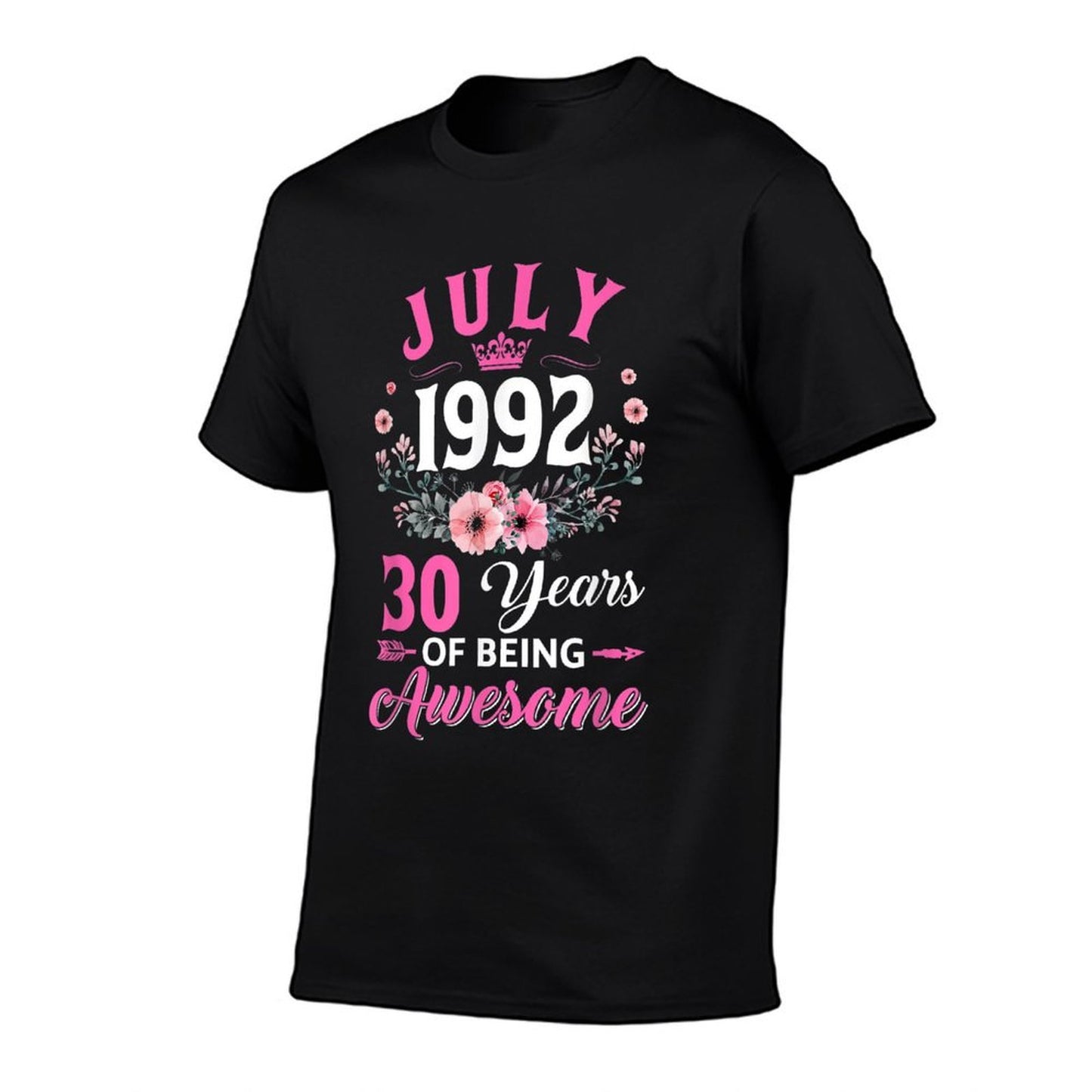 30 Year Old Made In July 1992 30Th Birthday Women  Tagless Design T-Shirt