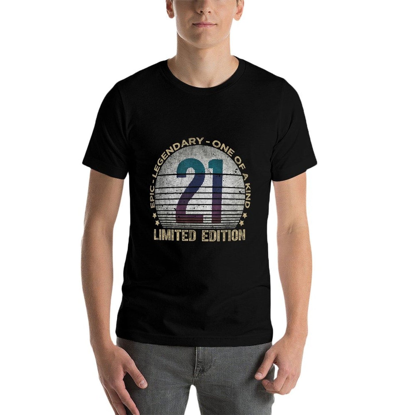 21 Year Old Gifts Limited Edition Vintage 21st Birthday  Slim-fit Cut T-Shirt