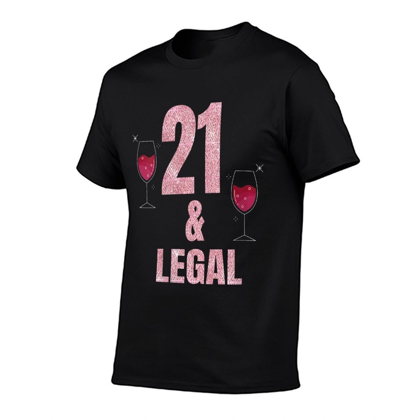 Womens 21st Birthday Gifts for Women Glam 21st Birthday T  Oversized Silhouette T-Shirt