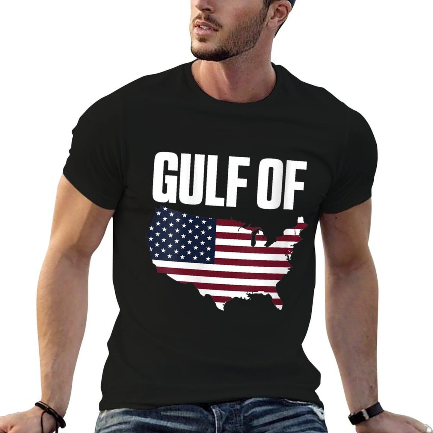 Womens Gulf of United States of America  Cotton T-Shirt