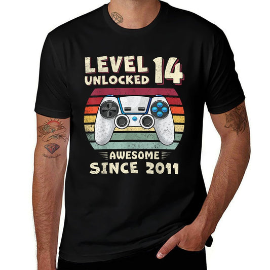 14 Year Old BDay Decorations Son Boy 14yr 2011 14th Birthday  Vintage-inspired T-Shirt