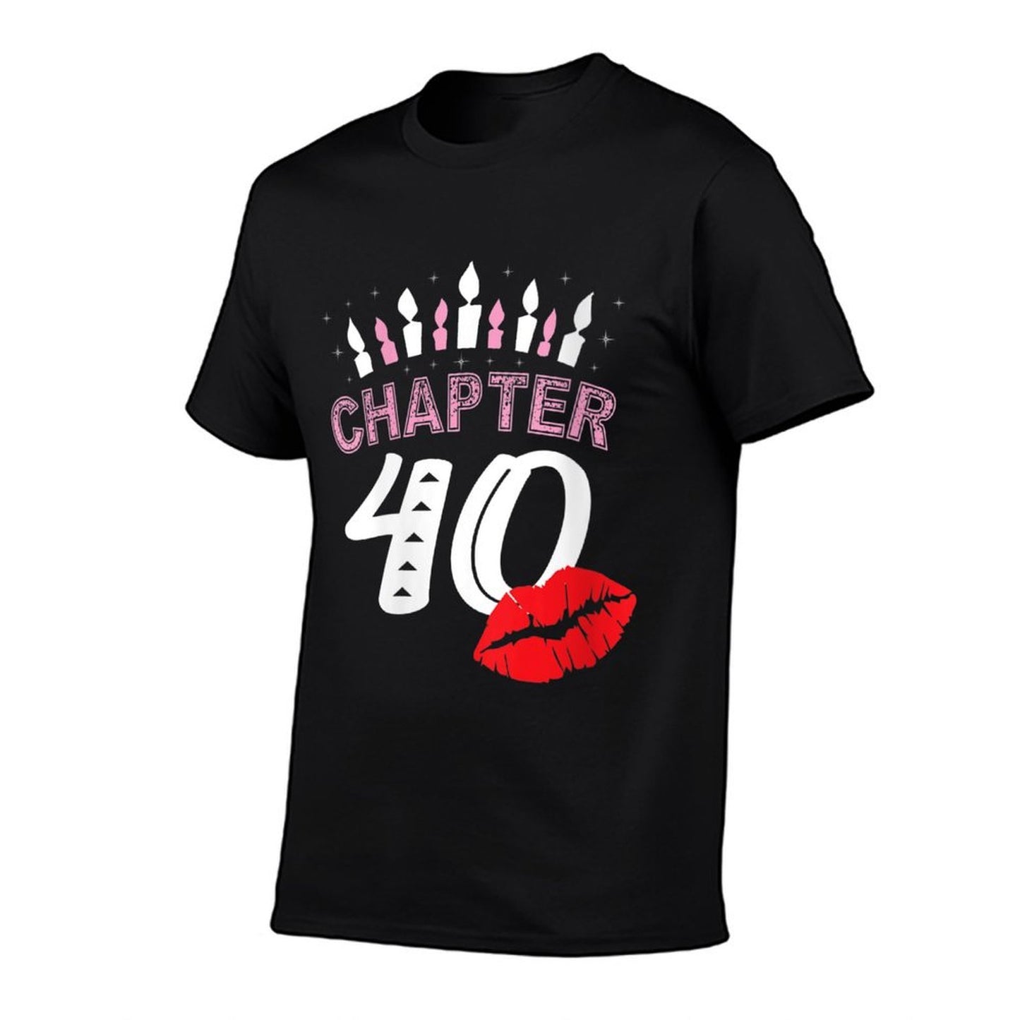Womens 40th Birthday Women Lips Tshirt Chapter 40 Years Old Gift  Versatile T-Shirt