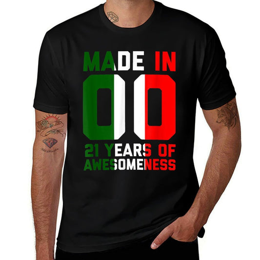21st Birthday Italy Gifts Men Women 21 Year Old 2000  Lightweight T-Shirt
