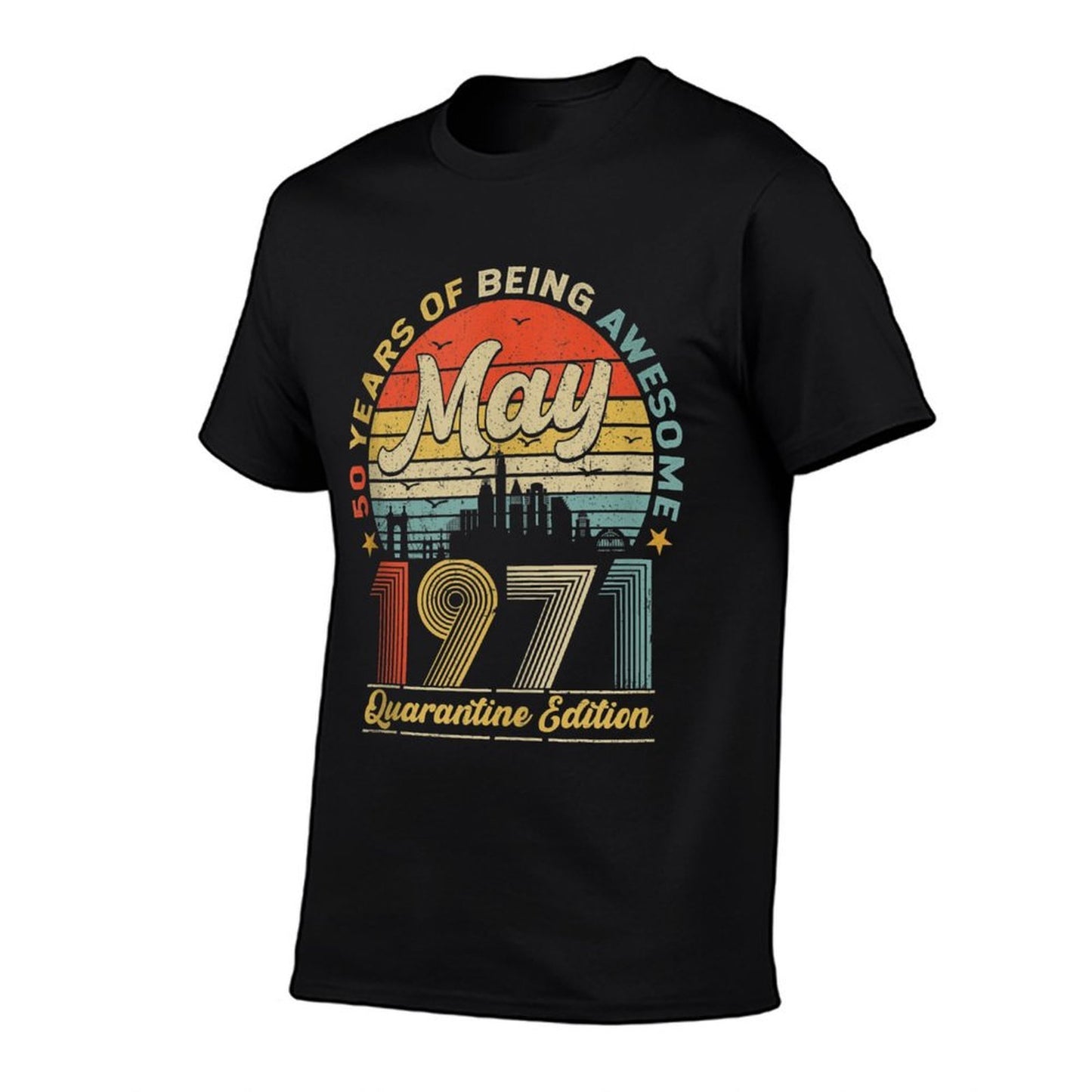 50th Birthday Decoration May 1971 Men Women 50 Years Old  Lightweight T-Shirt