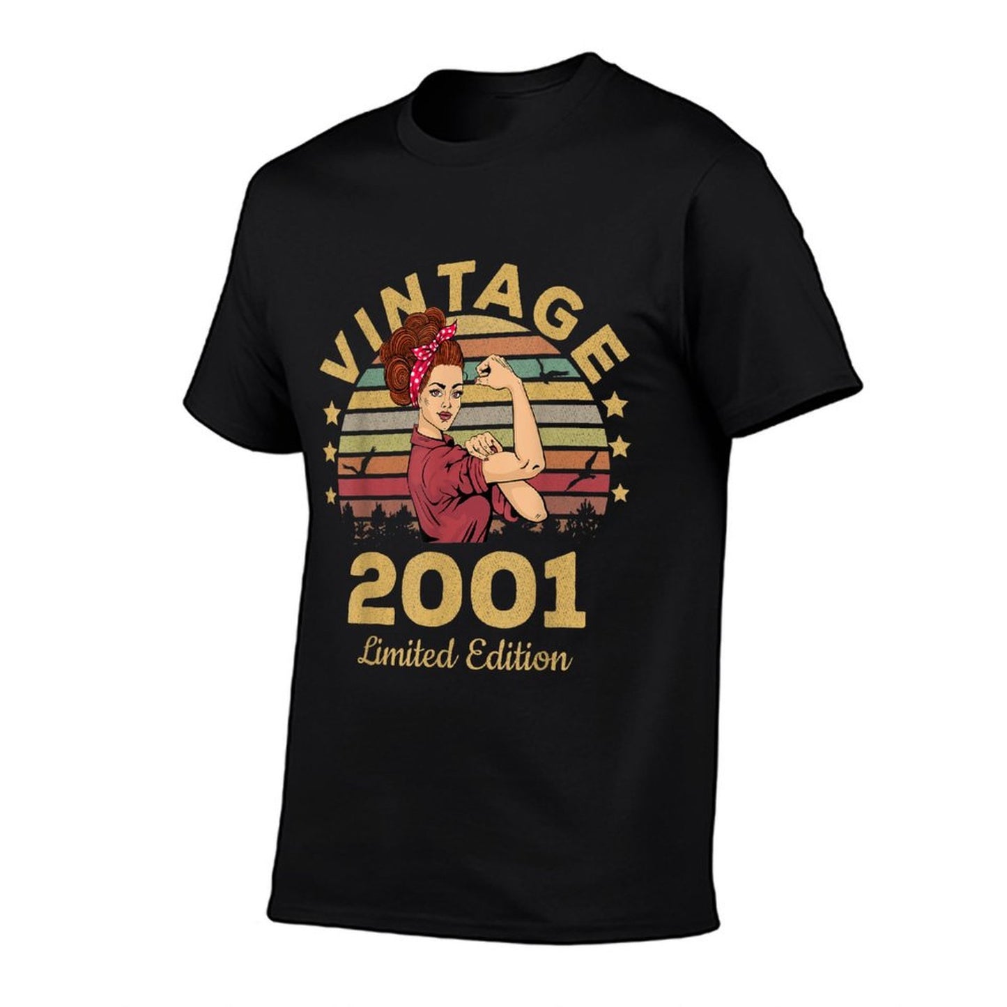 21 Year Old Gifts Vintage 2001 Limited Edition 21st Birthday  Cotton T-Shirt