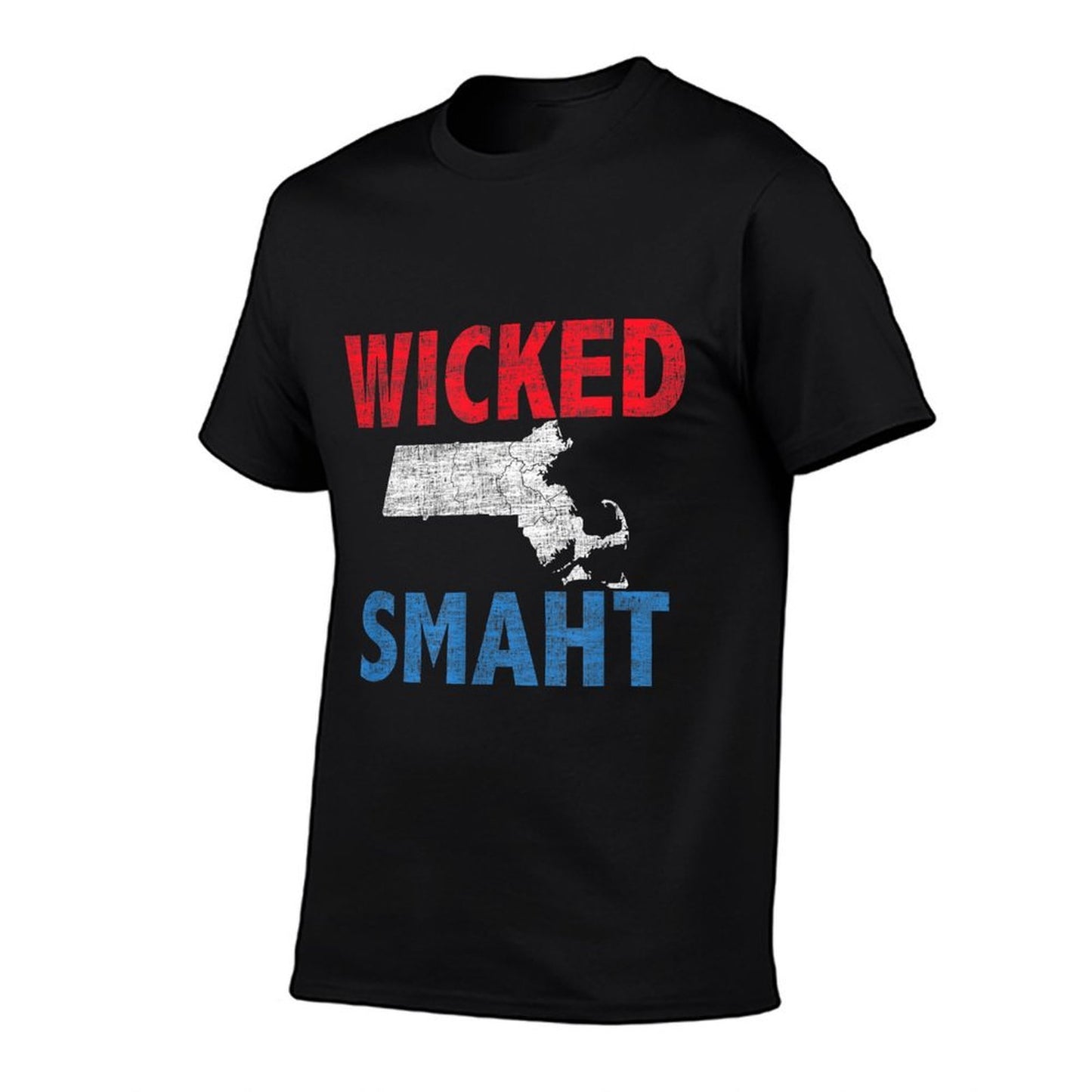 Wicked Smaht T-shirt Funny Boston  Tagless Design T-Shirt