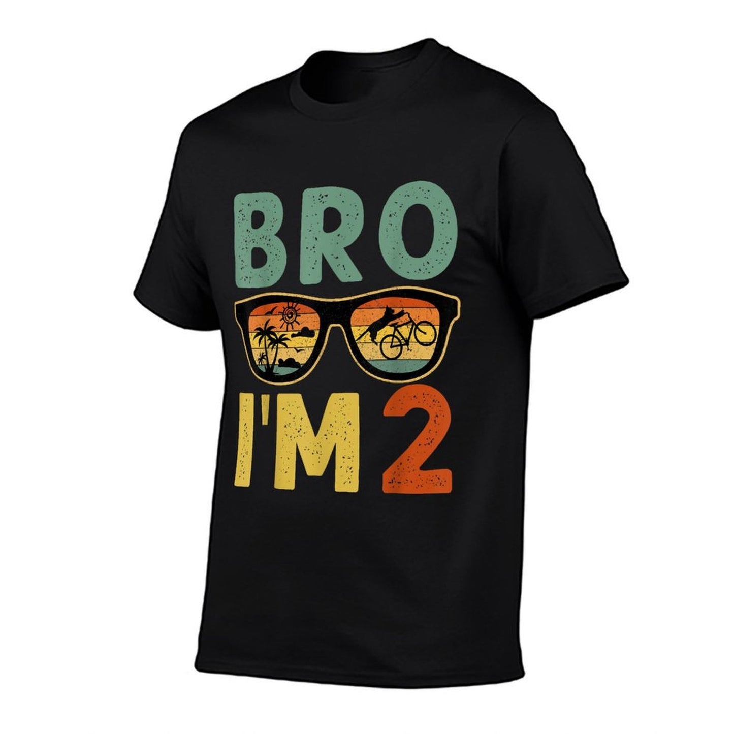 2nd Birthday Boy Bro I’m 2 Year Old Kids Two Bday  Moisture-wicking T-Shirt
