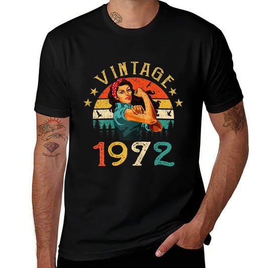 50th Birthday Gift Mrs Born 1972 Vintage 1972  Eco-friendly Material T-Shirt