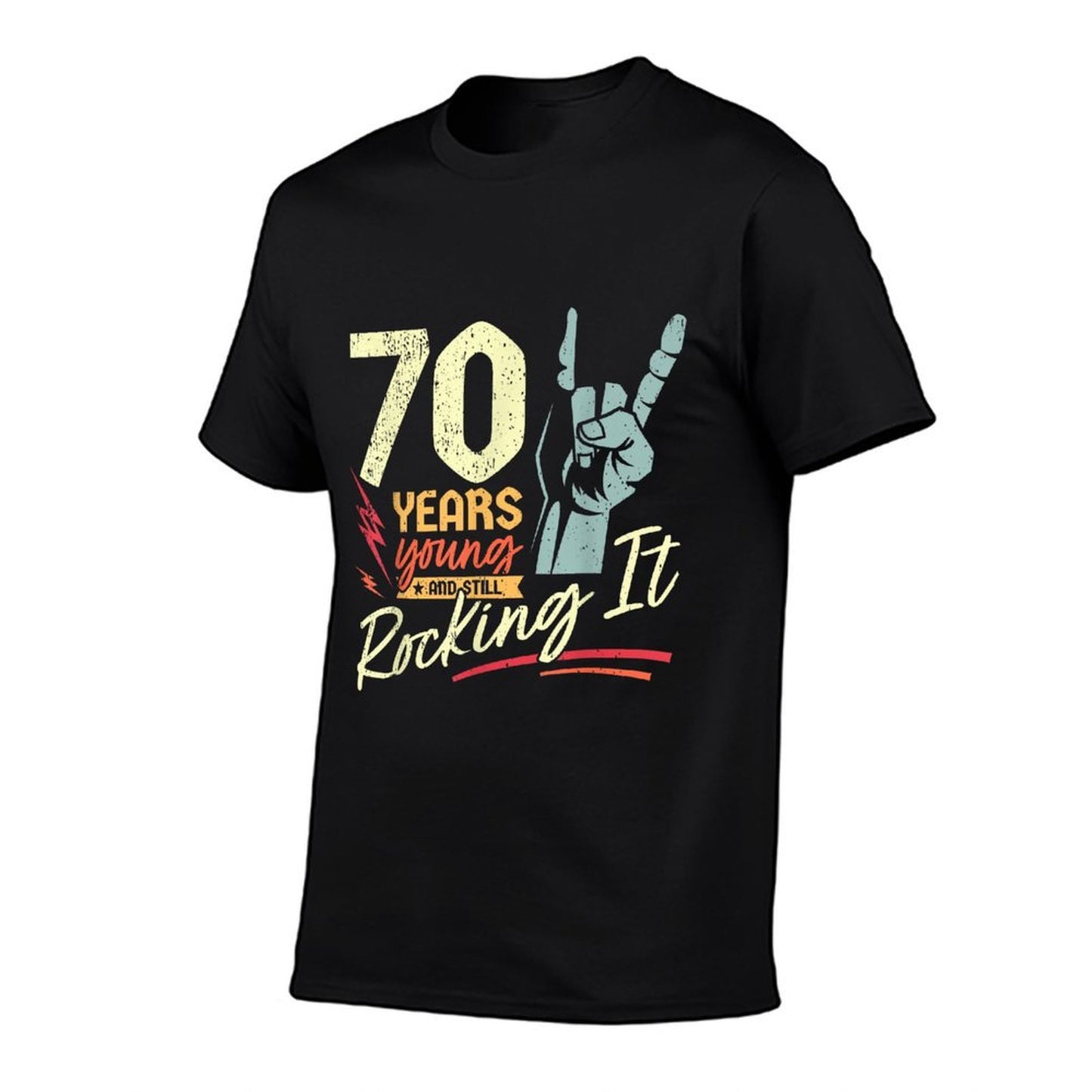 70th Birthday Funny Rock'n'Roll Birthday 70 Years  Affordable Price T-Shirt
