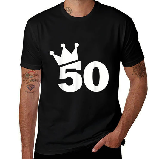 50th Birthday Crown  Stretchy T-Shirt