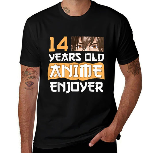 14th Birthday Kawaii Anime Otaku 14 Years Old Anime Enjoyer  Vintage-inspired T-Shirt