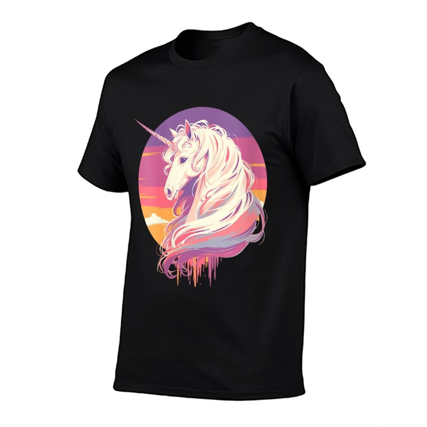 Womens Majestic Sunset Unicorn Art Mystical Creature Fantasy  Trendy Pattern T-Shirt