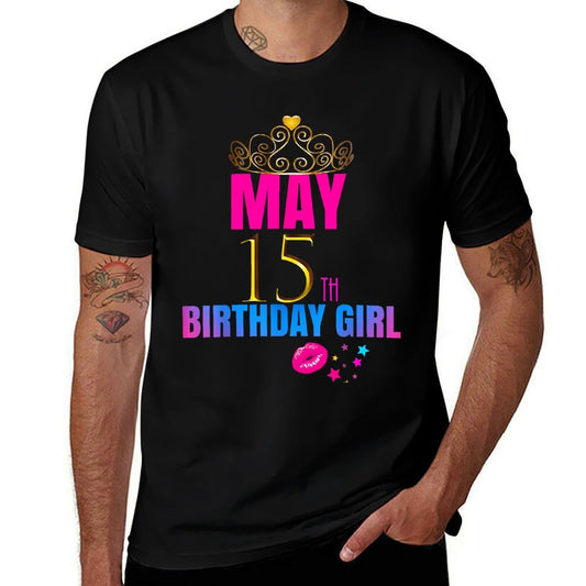 Women Girly CUTE May 15th Birthday Girl Party Outfit  Relaxed-fit T-Shirt