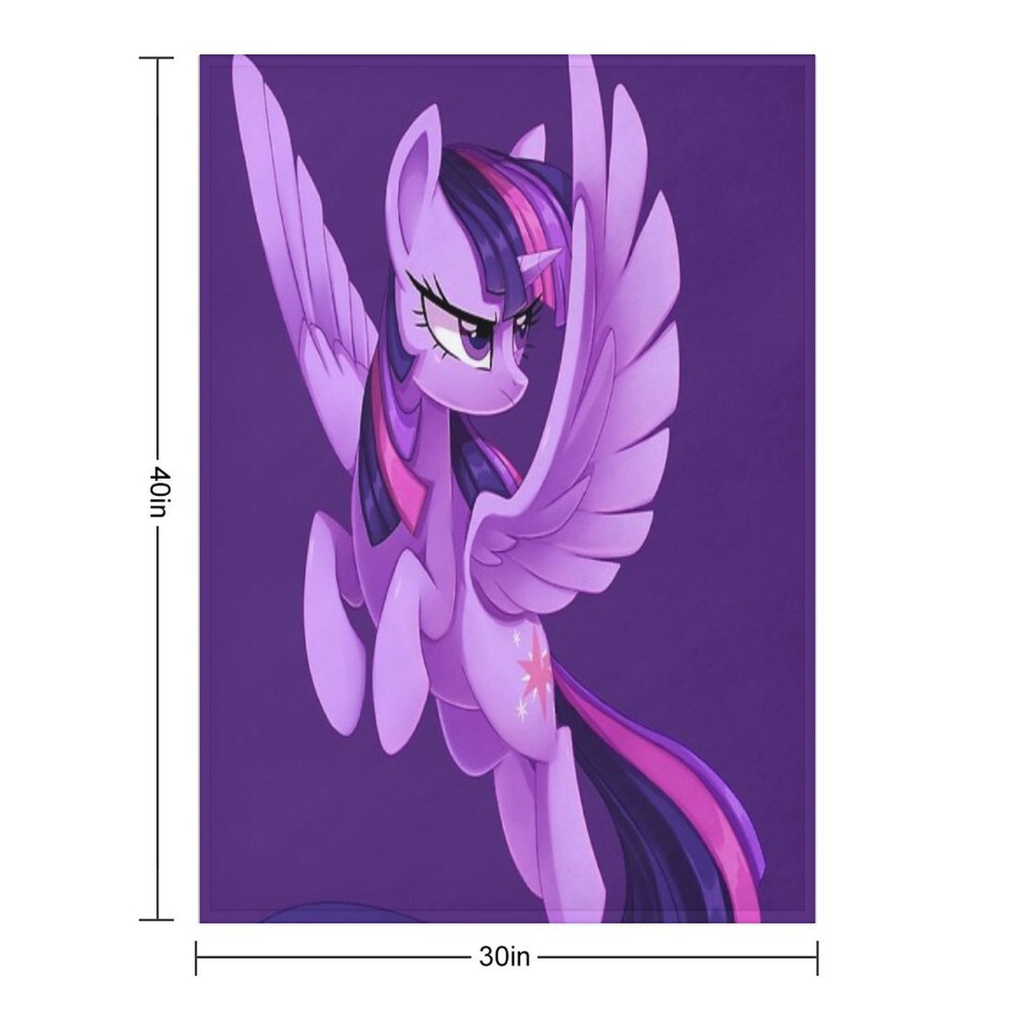 Twilight Sparkle Machine-washable Throw Blanket