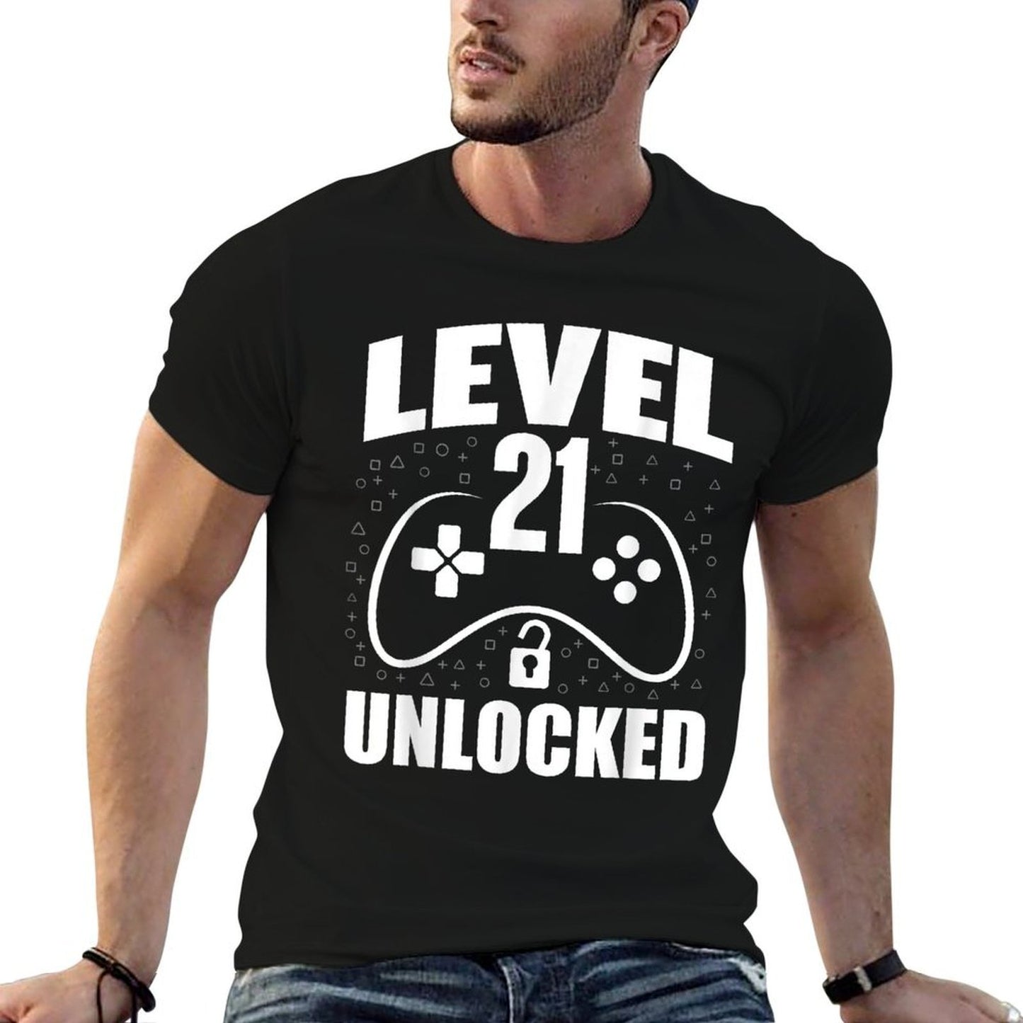 21st Birthday Gaming Gamer 21 Years Old Bday  Tagless Design T-Shirt